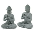 thumbnail image 1 of Pequeña Estatua de Buda de Piedra Arenisca Verde, Figura decorativa adecuada para oficina, Sala de Meditación, Pecera, 1 of 7