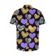 thumbnail image 5 of Blusa y camisa de manga corta con cuello vuelto Camisa de manga corta estampada para hombre Tops casuales con cuello vuelto Camisa Blusa Tops para hombre, 5 of 5