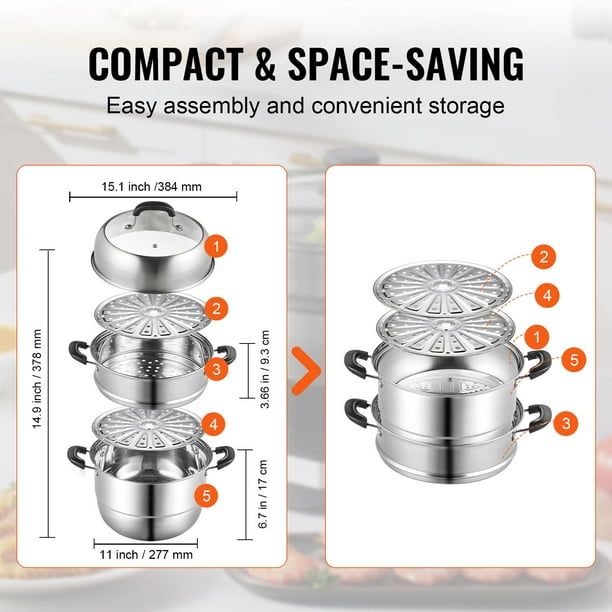 Electric vegetable steamer pot sale