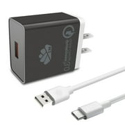 Quick Charge 3.0 USB Home Wall Charger Adapter Compatible with Netgear Nighthawk M1 Mobile Hotspot Router (MR1100)