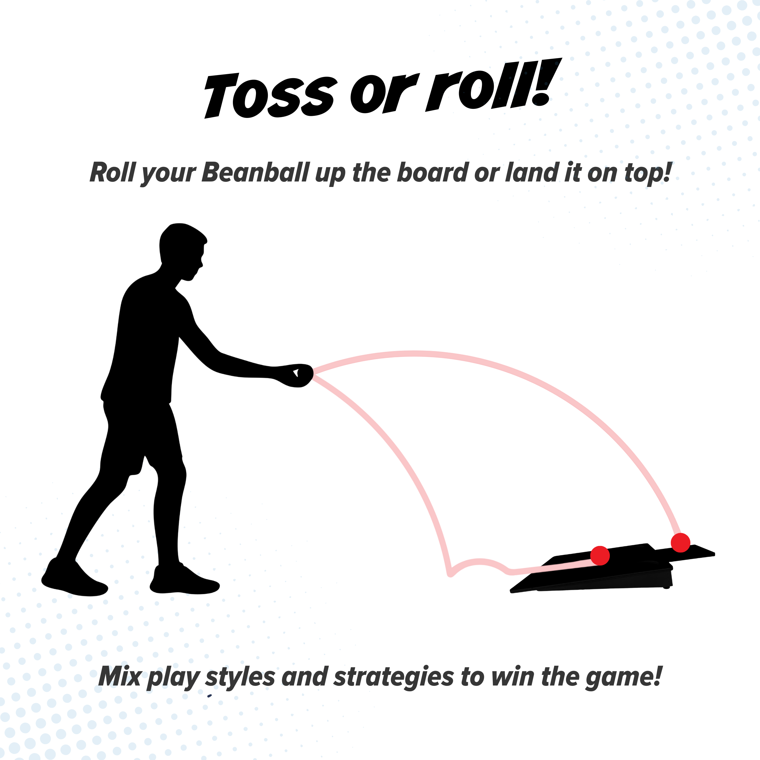 Plank-It! A New Toss Game for Outdoors and Indoors, Rubber Ball Game, for All Ages, by MinnARK