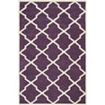 thumbnail image 2 of SAFAVIEH Chatham Franklin Geometric Wool Area Rug, Purple/Ivory, 6' x 9', 2 of 8
