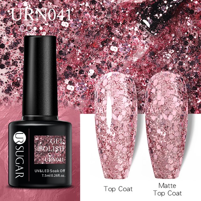 UR SUGAR 7.5ml Oscuro Púrpura Gel Esmalte De Uñas Remojar UV LED Semi Permanente Manicura Arte Mate Top Coat Gao Jiahui unisex