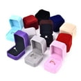 thumbnail image 2 of Ring Box Velvet Jewelry Boxes Jewelry Display Cases Storage Box Wedding Ring Packaging Gift Box Counter Display Rings Wholesale 08, 2 of 6