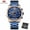 Blue Gold, variant on MINI FOCUS Luxury Brand Men's Watches Stainless Steel Waterproof Quartz Fashion Sports Wristwatch Relogio Masculino Reloj Hombre