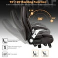 thumbnail image 5 of Waleaf Big and Tall Executive Office Chair with Flip-up & Adjustable Arms-Adjustable Lumbar Support,Heavy Duty High Back Computer Chair for Adults, 5 of 7
