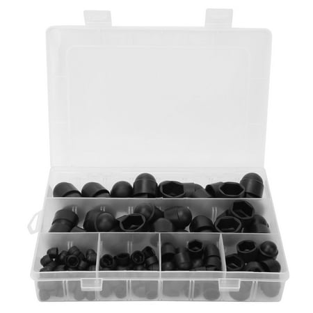 

price crash 145pcs/box PE Dome Nut Kit M4 M5 M6 M8 M10 M12 Hex Nut Cap Hardware Fasteners