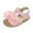 Pink, variant on Meresysid Toddler Newborn Kids Infant Summer New Rose Shoes Baby Walking Shoes Flat Soft Soled Sandals Red