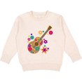thumbnail image 2 of Inktastic Acoustic Guitar with Colorful Flowers Toddler Sweatshirt, 2 of 4