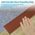 thumbnail image 4 of Uxcell Self Adhesive Floor Transition Strip 3.3'x 1.6" Vinyl Walnut, 4 of 7