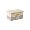thumbnail image 2 of Organizador de almacenamiento de lino de gran capacidad con asas para ropa, colchas y juguetes - Caja de almacenamiento de telas lavables para organización en casa, 2 of 6