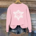 thumbnail image 4 of Elvqul Womens Crewneck Sweatshirts Tops Cute Long Sleeve Retro Sweatshirts for Ladies Christmas, 4 of 6