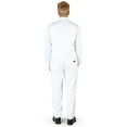 thumbnail image 2 of Natural Workwear Adult Mens Big & Tall Unisex Long Sleeve Coverall White 4X-LargeTall - Runs 1 Size Small, 2 of 3
