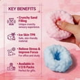 thumbnail image 2 of Crunchy Squishy Noisy Stress Balls Ice Skin Fidget Sensory Toys,Crunchy Stress Ball, Slow Rise Squishy Fidget Toy for Anxiety Relief, Handmade Moldable Squeeze Ball for Kids Adults(Orange*1), 2 of 7