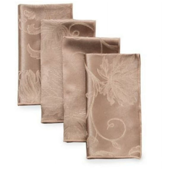 Autumn Vine Damask Napkins, Set of 4 in Mushroom