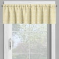 thumbnail image 4 of Ambesonne Quatrefoil Valance & Curtain, Lattice Girih, 55"x30", Mustard Yellow White, 4 of 6