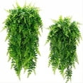 thumbnail image 2 of 4pcs Premium Boston Ferns Artificial Hanging Plants – UV Resistant Fake Greenery Vines, Oxidation-Resistant Plastic Foliage for, 2 of 7
