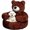 1PC-B1, variant on Bear Dog Bed with Arms, Cozy Plush Cuddler with Anti-Slip Bottom – Washable Soft Pet Sofa for Small Dogs & Cats, Calming Cuddle Bed