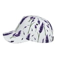 thumbnail image 5 of Naloa Original Classic Low Profile Hat Men Women Baseball Cap Dad Hat Adjustable Unconstructed Lavender Flowers Print Cap, 5 of 9