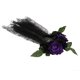 thumbnail image 2 of Diadema decorativa para fiesta, diadema con hebilla para el pelo, accesorio para el cabello con flor rosa, 1 unidad, 2 of 5