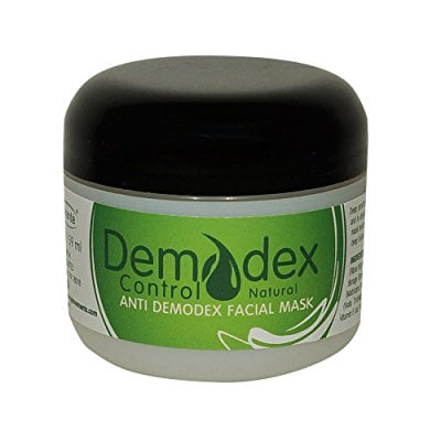 demodex control (stop demodex) natural therapeutic mask  helps to unclog skin pores  eliminate demodex mites on face & body - soothe & prevent demodex breakouts - for demodex prone skin 2.0 oz (