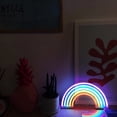 thumbnail image 4 of Rainbows Design LEDs Neon Light 3 * AA Cell & USB Operado Constant Bright Mode Letrero de neón Irfora pequeña luz de noche, 4 of 7