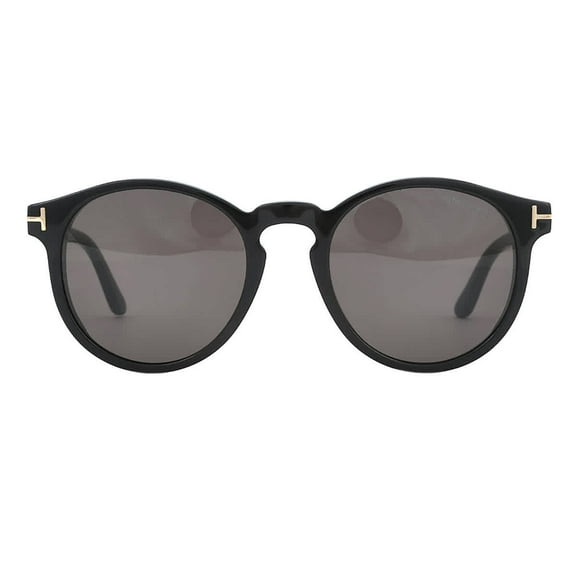 TOM FORD FT 0591 01A Sunglasses Shiny Black Frame Smoke Lenses 51mm