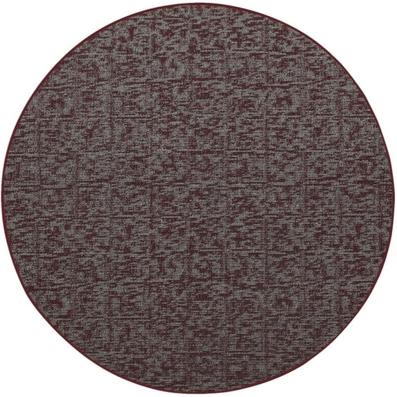 Indoor Outdoor custom size area rugs made in USA comes in Ten colors and Nine shapes rectangular,round,square,runners,oval,hexagon,octagon,half round - Burgundy, 2' Round Area Rugs