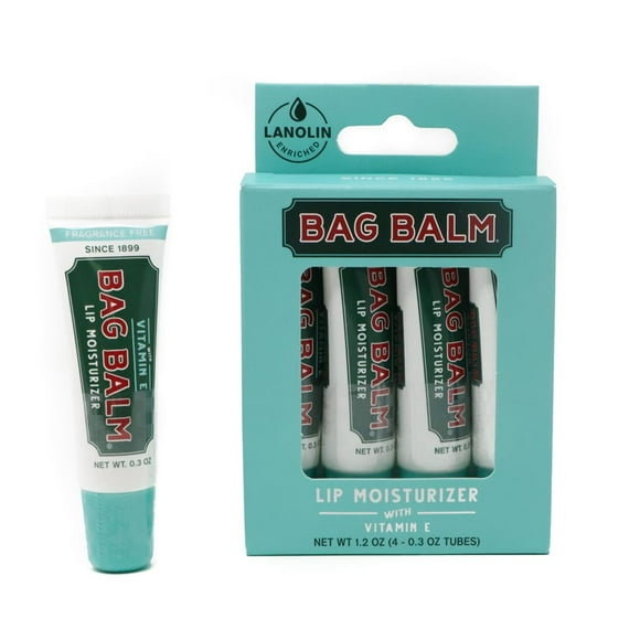 Bálsamo labial en bolsa, bálsamo original de Vermont, sin fragancia, 8 ml x4