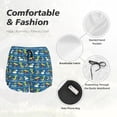 thumbnail image 6 of Lsque Dinosaur on the Beach Vacation Printed Women's Running Shorts with Liner Pockets,Elastic Quick Dry Workout Athletic Gym Yoga Shorts,Womens High Waist Shorts-X-Large, 6 of 9