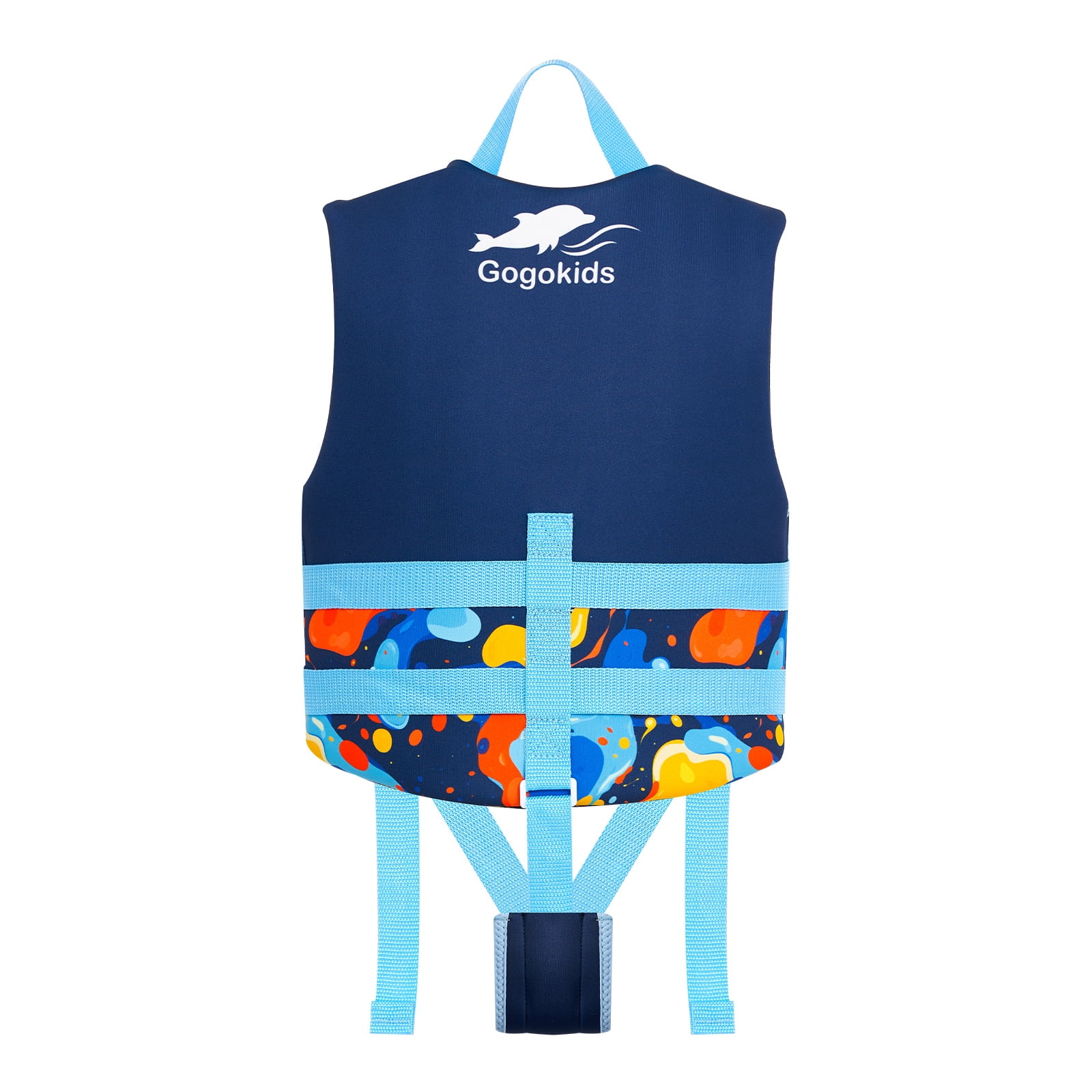 Gogokids Kids Life Jacket Swim Vest with Adjustable Safety Strap,Toddler Float Jacket Boys and Girls Float Swimsuit Buoyancy Swimwear