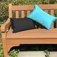 thumbnail image 3 of Pillow Decor Sunbrella Indoor Outdoor Throw Pillows 12"x20" Rectangular (2-Pack) (Aruba Turquoise), 3 of 4