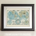 thumbnail image 6 of 1897 Global Hemispheres World Map - 11x14 Unframed Art Print - Great Vintage Home Decor, 6 of 9