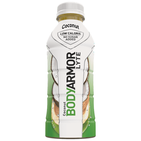 BODYARMOR LYTE Sports Drink Low-Calorie Sports Beverage, Coconut, Natural Flavors With Vitamins, Potassium-Packed Electrolytes, No Preservatives, Perfect For Athletes, 16 Fl Oz (Pack of 12)