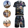 thumbnail image 4 of Kids Batman Athletic T-Shirt And Mesh Shorts Outfit Set Mesh Clothing Set for Boys, 4 of 7