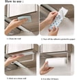 thumbnail image 2 of Soporte autoadhesivo para toallas de papel, soporte para rollo de cocina, montado en la pared para armario de cocina o baño Feliz Sencillez, 2 of 5