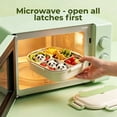thumbnail image 5 of M Buder Bento Box for Kids, Leak-Proof 304 Stainless steel Lunch Box with 5 Compartments , Double Insulated Food Jar, Fork, Spoon, Green, 5 of 10