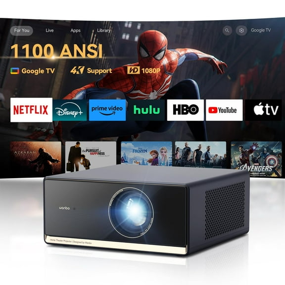 [Proyector] Wanbo X5 Pro 4K 1100 lúmenes ANSI con WiFi y Bluetooth