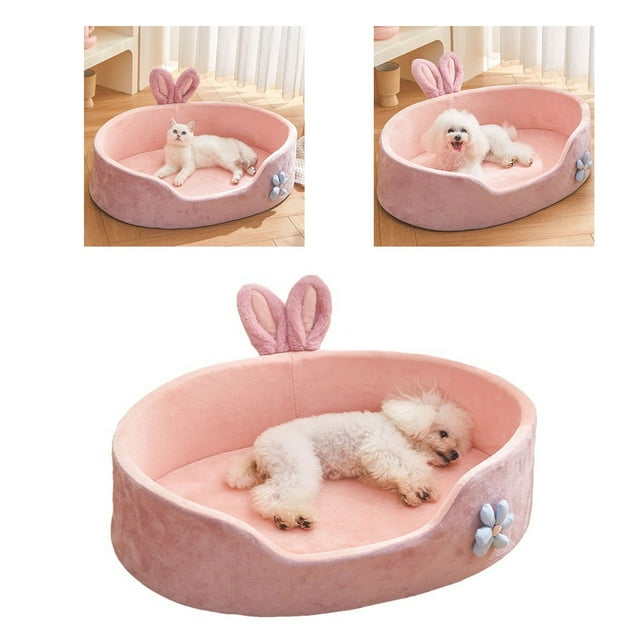 Canapé-lit pour Chien Lavable, Panier de Couchage Chaud Lavable pour Chien Canapé-Lit pour Chiot Chaton