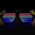thumbnail image 4 of Light Up Shutter Glasses Sound Reactive - USB Rechargeable Glasses - Black, 4 of 4