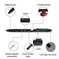 thumbnail image 3 of Multitool Pen Set LED Light Touchscreen Stylus Ruler Level Bottle Opener Screwdriver Ballpoint Pen Christmas Gifts for Men Husband Dad, 3 of 9