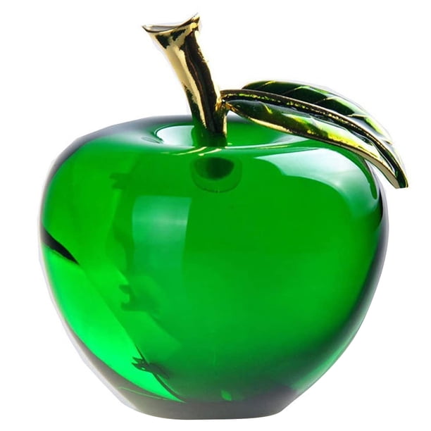Adornos De Manzana De Cristal, 6 Cm, Manzanas, Arte, Figura De Manzana De Cristal, Estatua, Adorno, Decoración, Frutas De Cristal, Coleccionables, Para Decoración Del Hogar,