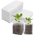 thumbnail image 1 of 100 bolsas para plantas (15ⅹ23 cm), bolsa para cultivo de plántulas, bolsa no tejida biodegradable, bolsas para viveros, bolsa para plantas de tela degradable para plántulas y plantas JM, 1 of 5