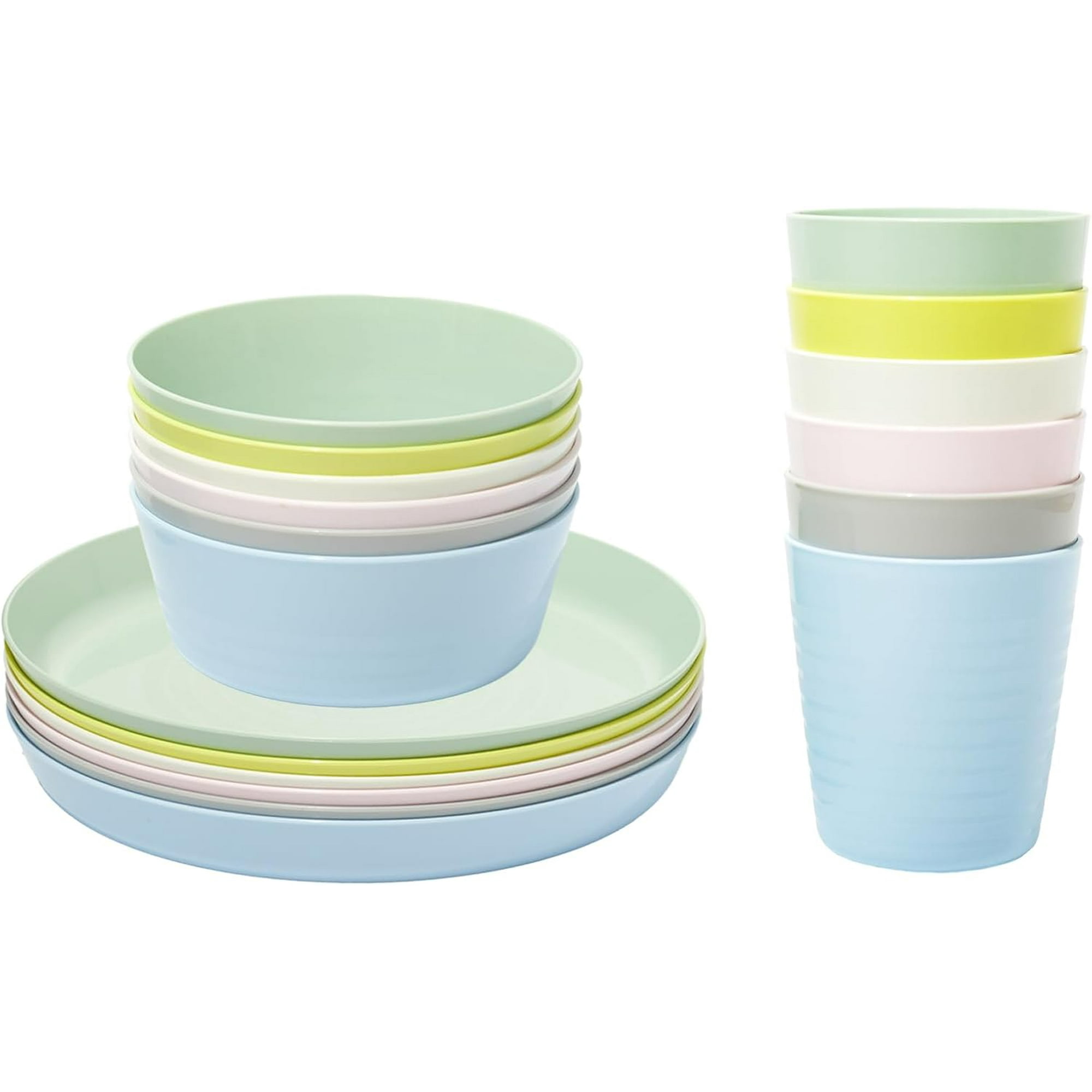 Cutlery Ikea Plastic Bowls And Plates IKEA (36PCS) KALAS BPA Free Children Kids Feeding Cutlery Utensil