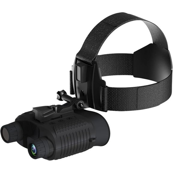 Binocular night vision goggles with 2.7-inch UHD TFT screen, 8x digital zoom, IP54 waterproof rating for outdoor wildlife observation