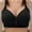 Black, variant on SMihono Stylish Daisy Comfort Lace Bras for Older Women - Convenient Front Closure, Full Support, Lace Embroidered Thin Bras Black 42