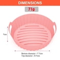 thumbnail image 2 of Accesorios de silicona para freidora de aire Olla de silicona para freidora de aire Sartén multifuncional forrada, 2 of 5