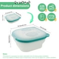 thumbnail image 3 of Foldable Food Container With Panda Design Silicone Airtight Storage Leakproof Microwave & Dishwasher Kitchen Organizer (6.4x6.4x1.6”), 3 of 8