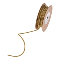 10 Yards Christmas Ribbons Glitter Fabric Holiday Festival Satin Ribbons 2mm Wide for Gift Wrapping Decoration (gold)