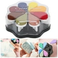 thumbnail image 4 of 8 Color Petal Shape Ink Pad, Pigment Type DIY  Pad with Removable Petals for Coloring, Finger Painting, Scrapbooking, 4 of 7